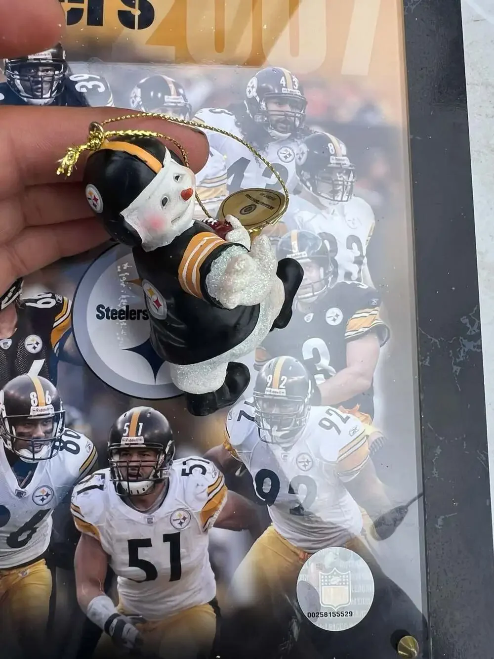 NFL Pittsburgh Steelers Snowman Fan Ornament Collection